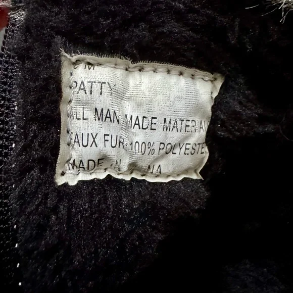 Sporto Black Winter Zip-Up/Toggle Boots with Gray Faux Fur Trim Size 8 - Picture 13 of 13